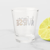 Toekomstige verpleegster | Studenten verpleegkunde Shot Glas (Achterkant)