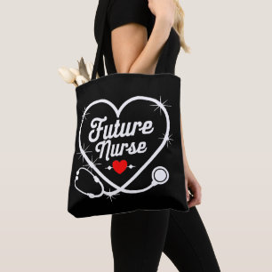 Toekomstige verpleegster tote bag