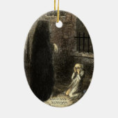 Toekomstige versiering van het Cadeau met kerstcad Keramisch Ornament (Achterkant)