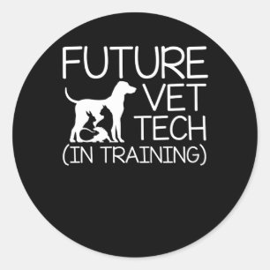 Toekomstige Vet Tech-training Toekomstige Vet Tech Ronde Sticker