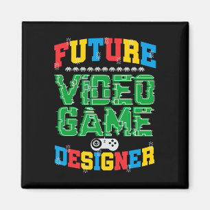 Toekomstige videogame Designer T Shirt boys Girls Magneet