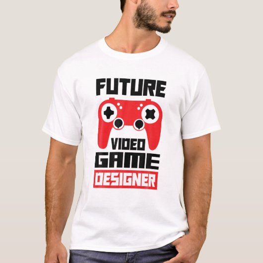 Toekomstige videogame Designer Video Game Player G T-shirt (Voorkant)