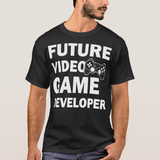 Toekomstige videogame-ontwikkelaar t-shirt (Voorkant)