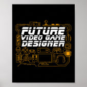 Toekomstige videospelontwerper Programmer Codering Poster (Voorkant)