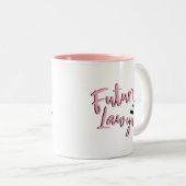 Toekomstige viering van de advocaat // loopbaancar tweekleurige koffiemok (Voorkant rechts)