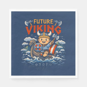 Toekomstige Viking Grappige Noorse servetten