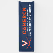 Toekomstige Virginia Cavalier afgestudeerde Spandoek (Verticaal)