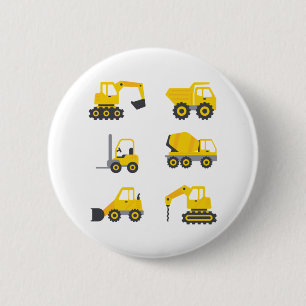Toekomstige voertuigen voor de bouw van graafmachi ronde button 5,7 cm