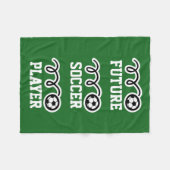 Toekomstige voetbalspelerdeken voor kinderen fleece deken (Voorkant (Horizontaal))