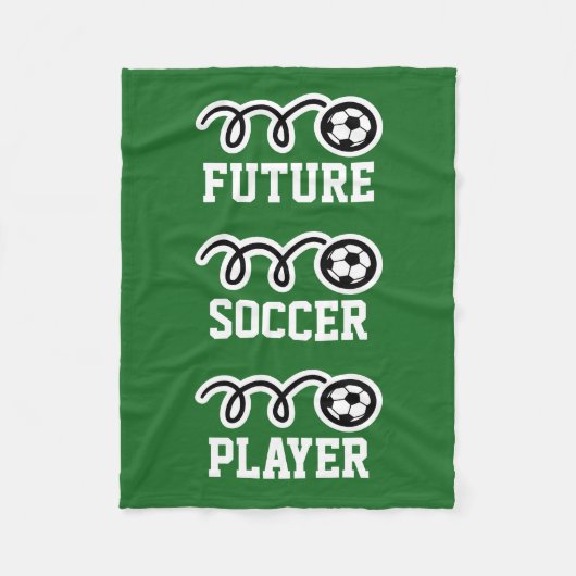 Toekomstige voetbalspelerdeken voor kinderen fleece deken (Voorkant)