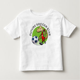 Toekomstige voetbalster Funny Gecko Voetballer Car Kinder Shirts