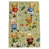 Toekomstige Voetbalster Team Teddy Medium Cadeauzakje (Achterkant)