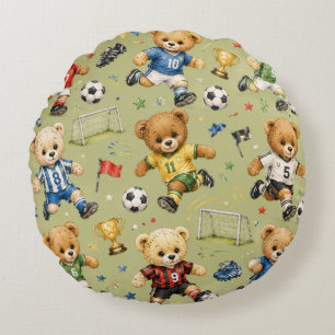 Toekomstige Voetbalster Team Teddy Rond Kussen