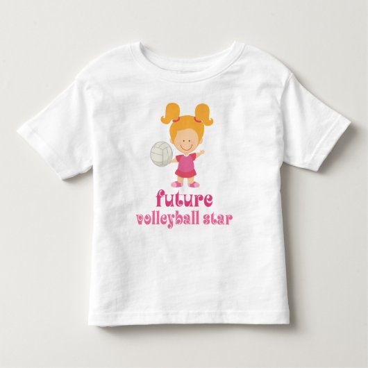 Toekomstige volleybalster (meisjes) kinder shirts (Voorkant)