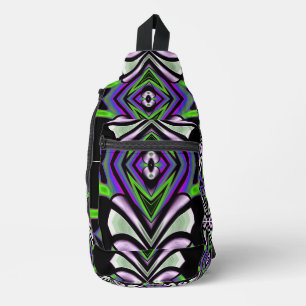 Toekomstige Vormen Licht Totem Neon Graffiti 25 Sling Bag