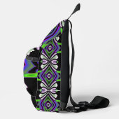 Toekomstige Vormen Licht Totem Neon Graffiti 25 Sling Bag (Rechts)