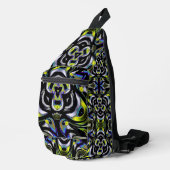 Toekomstige Vormen Metallic Geel Prisma Sling Bag (Rechterhoek)