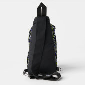 Toekomstige Vormen Metallic Geel Prisma Sling Bag (Achterkant)