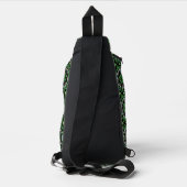 Toekomstige vormen Metallic Green Mandala Sling Bag (Achterkant)