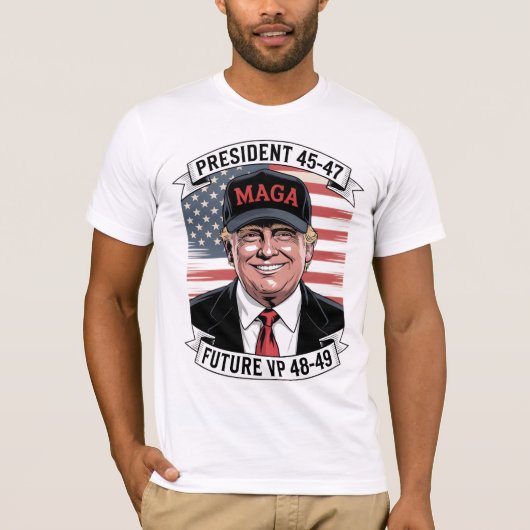 Toekomstige VP 48 - 49 Trump T-shirt (Voorkant)