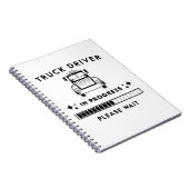 toekomstige vrachtwagenchauffeur notitieboek (Rechterzijde)