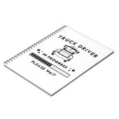 toekomstige vrachtwagenchauffeur notitieboek (Linkerzijde)