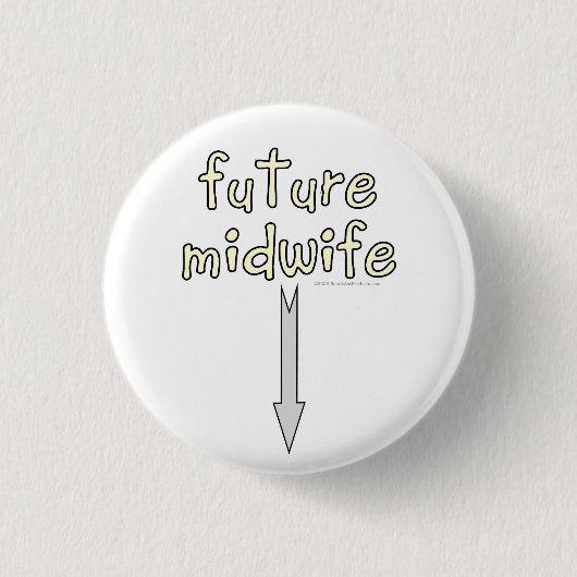 toekomstige vroedvrouw ronde button 3,2 cm (Voorkant)
