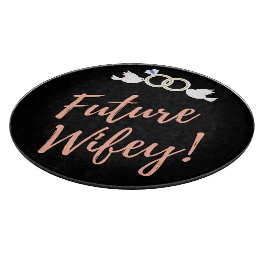 Toekomstige vrouwtje Liefdesvogels Snijplank (Hoek)