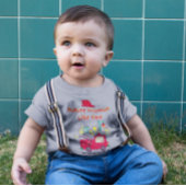 Toekomstige vuurman zoals pa Hand Drawn Kinder Shirts