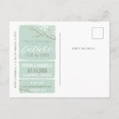 Toekomstige Waterverf van de heer en mevrouw Winte Aankondigingskaart (Achterkant)