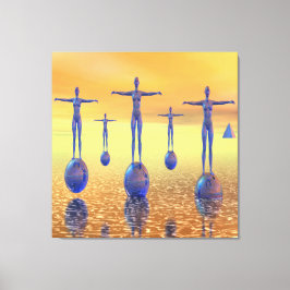 Toekomstige Wereld Canvas Afdruk