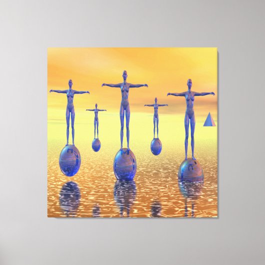 Toekomstige Wereld Canvas Afdruk (Voorkant)