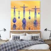 Toekomstige Wereld Canvas Afdruk (Insitu (Slaapkamer))