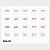 Toekomstige wetenschapper ronde sticker (Vel)