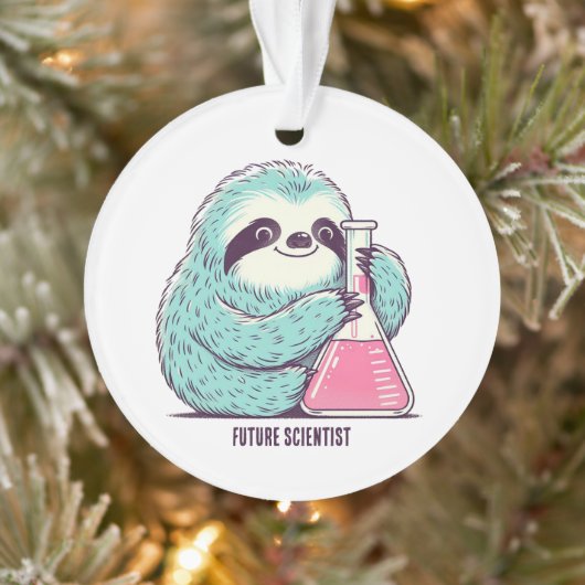 Toekomstige wetenschapper Sloth Ornament (Boom)