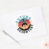 Toekomstige wetenschapper vierkante sticker (Envelop)