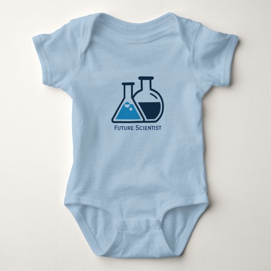Toekomstige wetenschappers ontwerpen Baby kleding Romper (Voorkant)