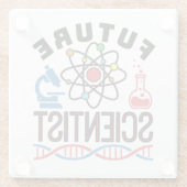 Toekomstige wetenschapswetenschap Lover STEM Glazen Onderzetter (Achterkant)