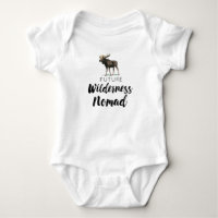 Toekomstige wildernisnomade met eland