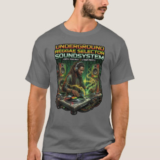 Toekomstige wortels in de Jamaicaanse reggae-cyber T-shirt