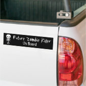 Toekomstige Zombie Killer aan boord Bumpersticker (Op Truck)