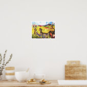 Toekomstige zomer in het plattelandskunst poster (Keuken)