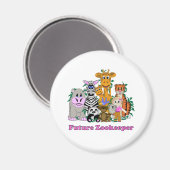 Toekomstige Zookeeper Girl Magneet (Voorkant / Achterkant)