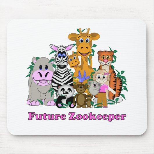 Toekomstige Zookeeper Girl Muismat (Voorkant)