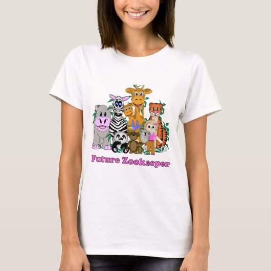 Toekomstige Zookeeper Girl T-shirt (Voorkant)