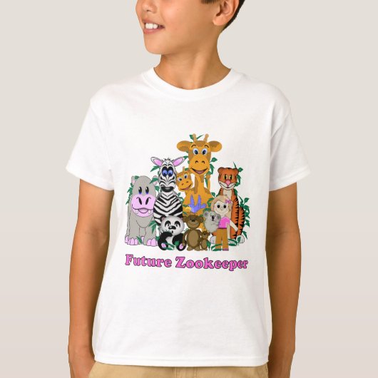 Toekomstige Zookeeper Girl T-shirt (Voorkant)