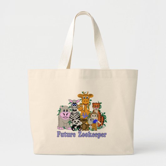 Toekomstige Zookeeper Grote Tote Bag (Voorkant)