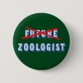 Toekomstige zoöloog niet meer ronde button 5,7 cm (Voorkant)