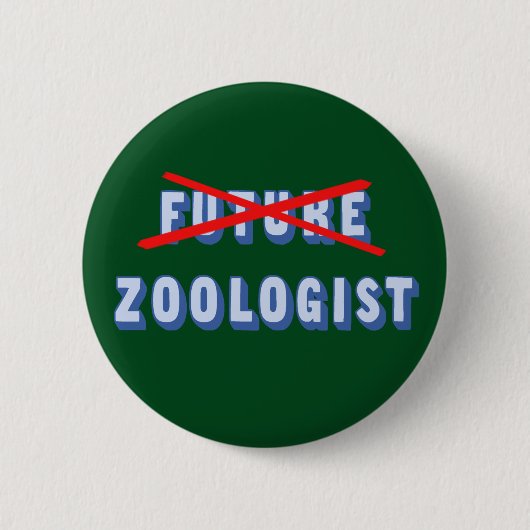 Toekomstige zoöloog niet meer ronde button 5,7 cm (Voorkant)