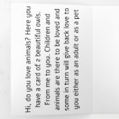 TOEKOMSTIGE ZOÖLOOG WORDT SNEL BETER DRIELUIK KAART (Binnenzijde eerst)